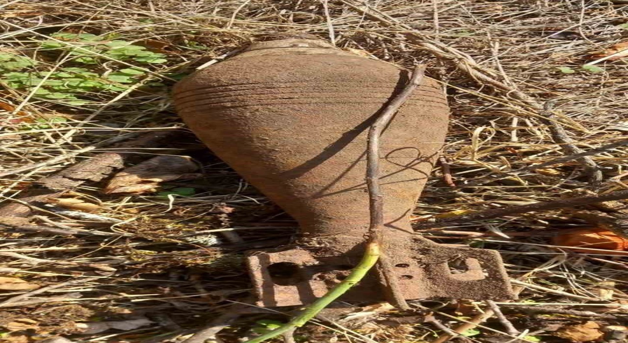 Gümüşhanede 1. Dünya Savaşından kalma patlamamış havan mermisi bulundu