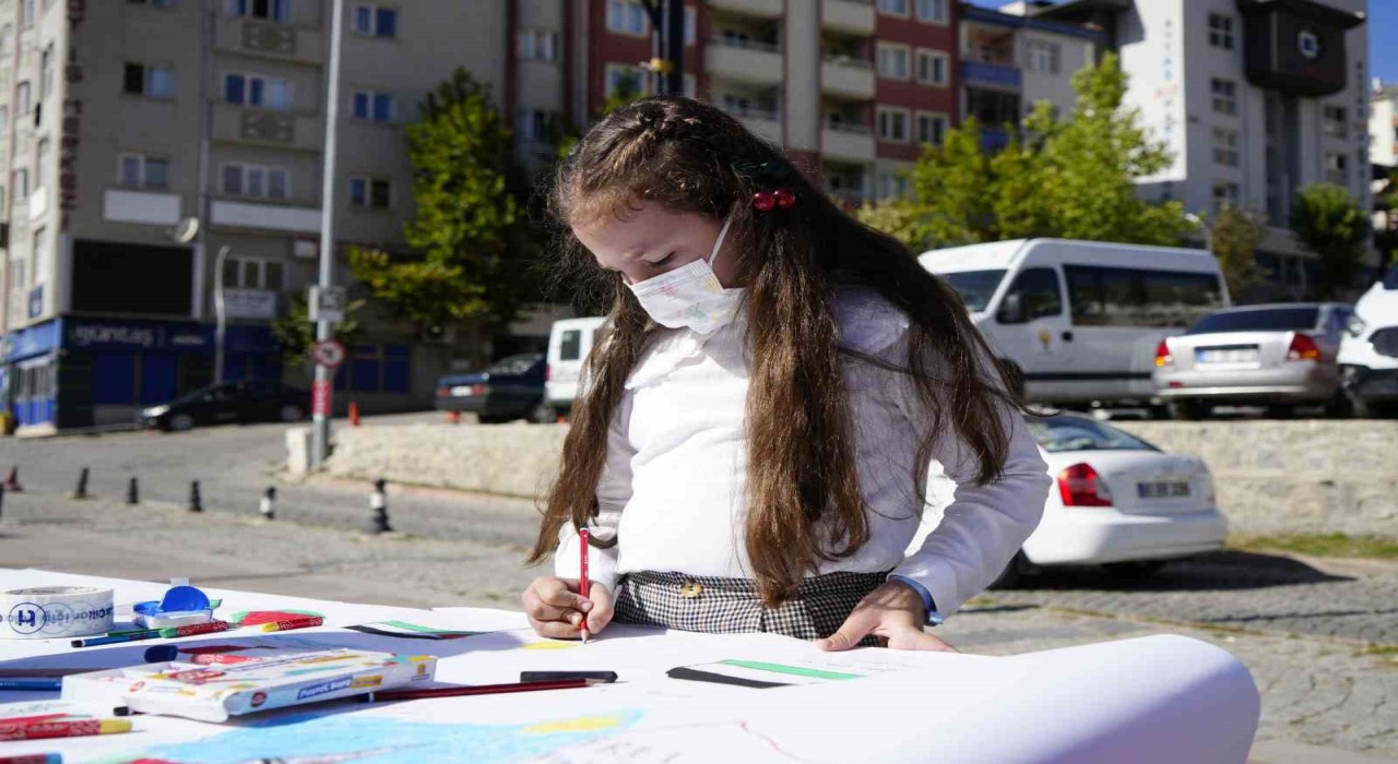 Gümüşhanede Filistinli Çocuklar İçin Çiz etkinliği düzenlendi