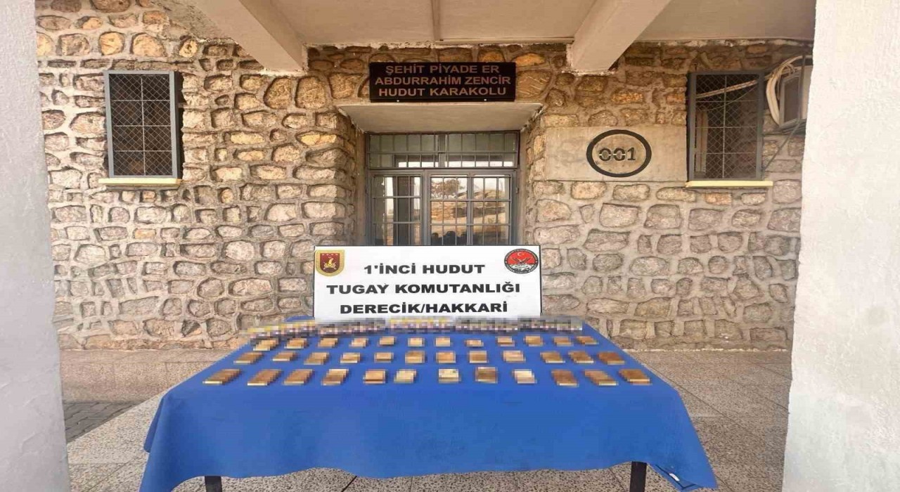 Hakkaride 36 kilo sarma altın ele geçirildi