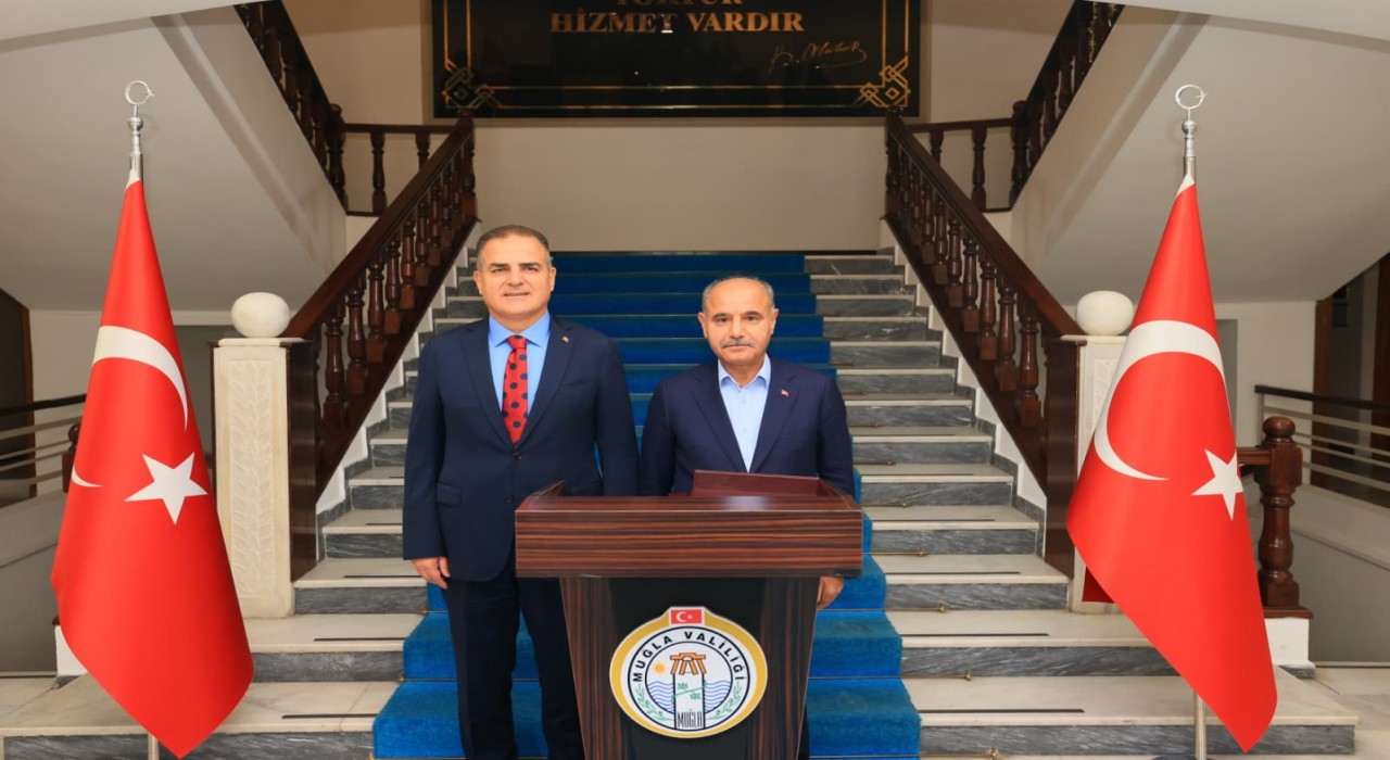 İçişleri Bakan Yardımcısı Aktaş, Muğlada Vali Akbıyık ile görüştü