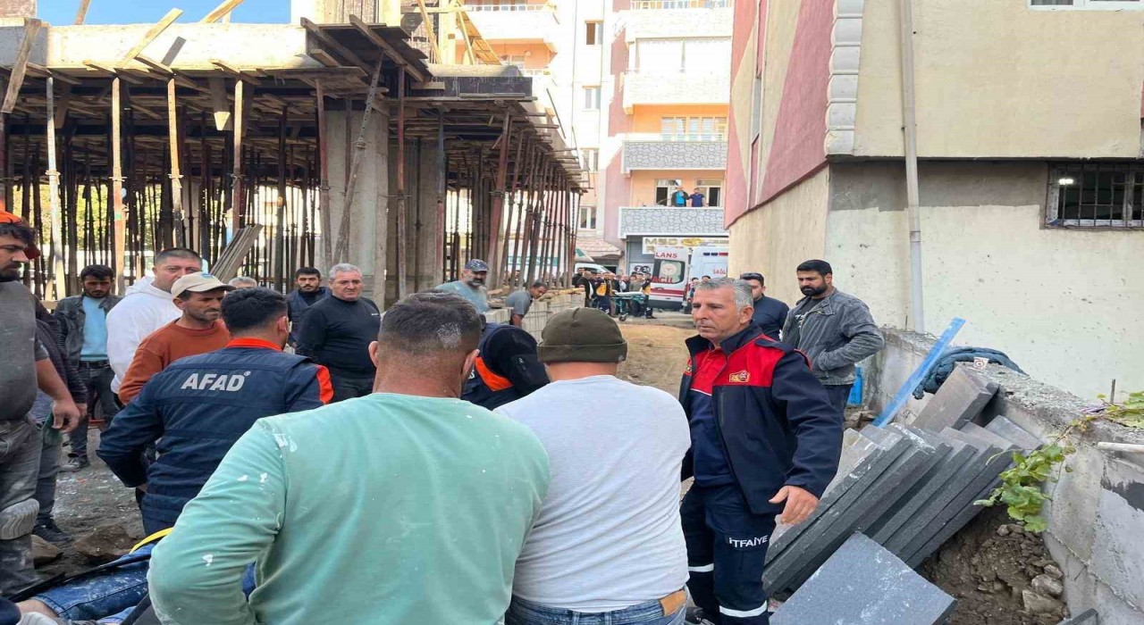 Iğdırda asansör boşluğuna düşen 2 işçi yaralandı