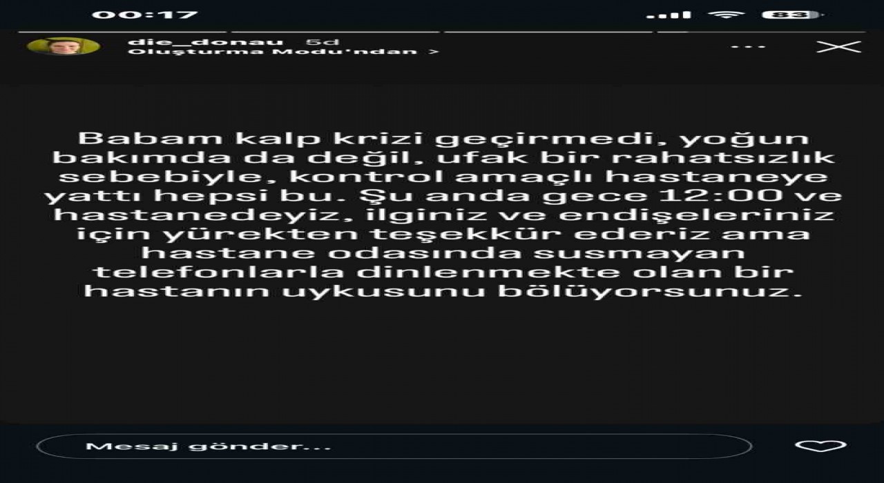 İlber Ortaylının kızı kalp krizi iddialarını yalanladı