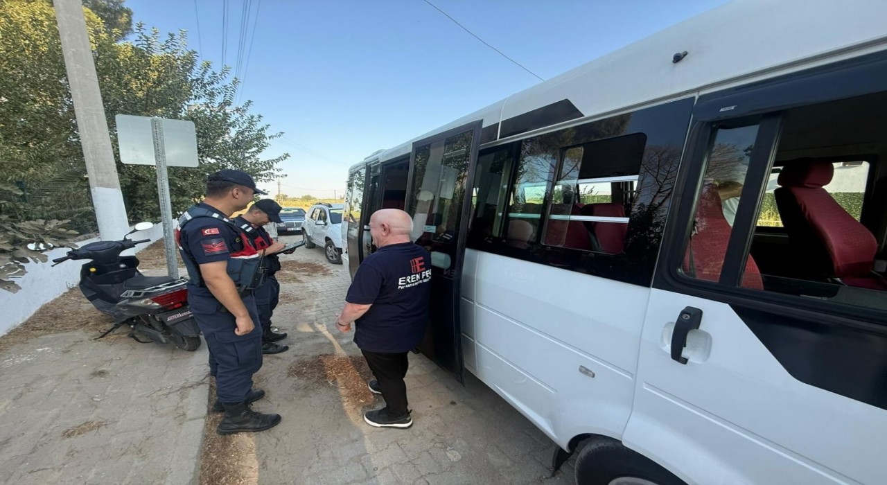 İncirliovada okul servis araçları denetlendi