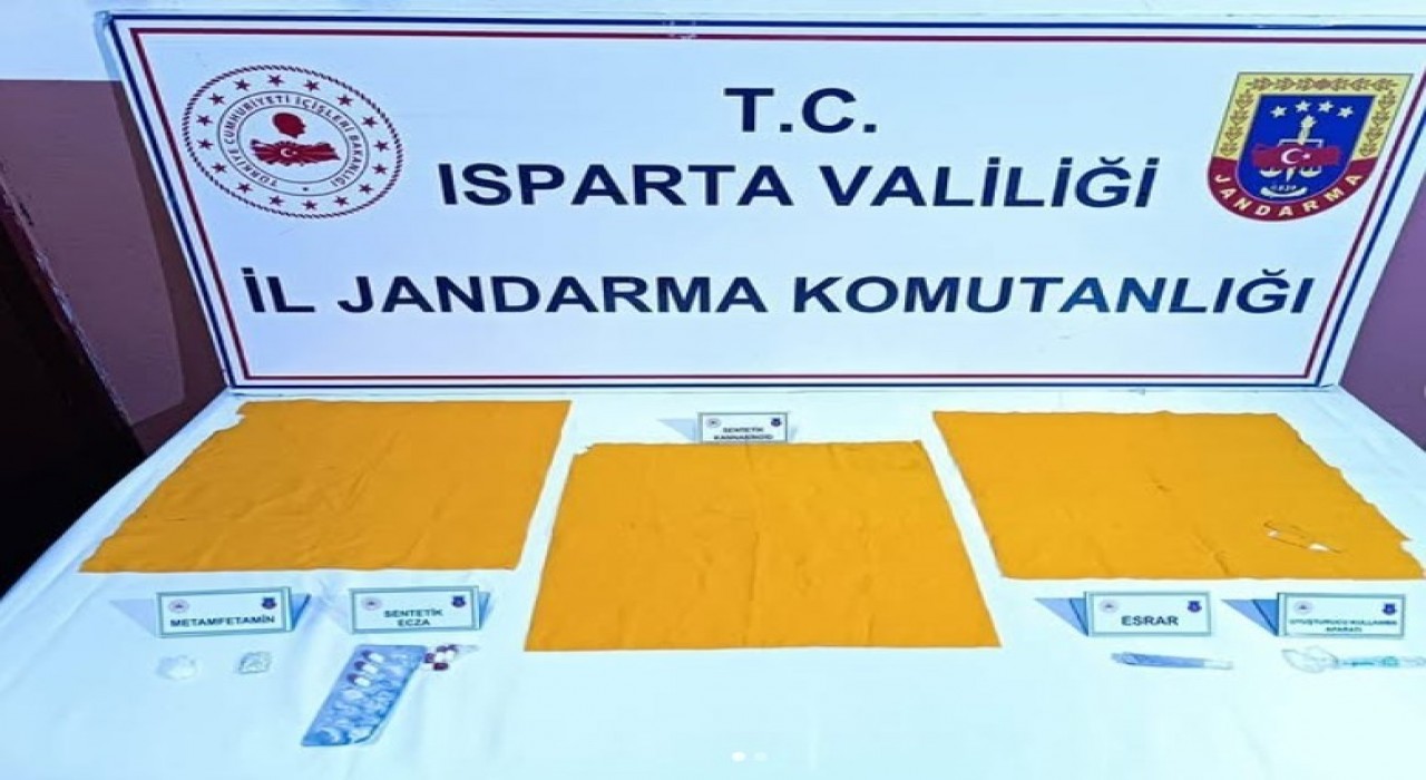 Ispartada jandarmadan uyuşturucu operasyonu: 4 şüpheli tutuklandı