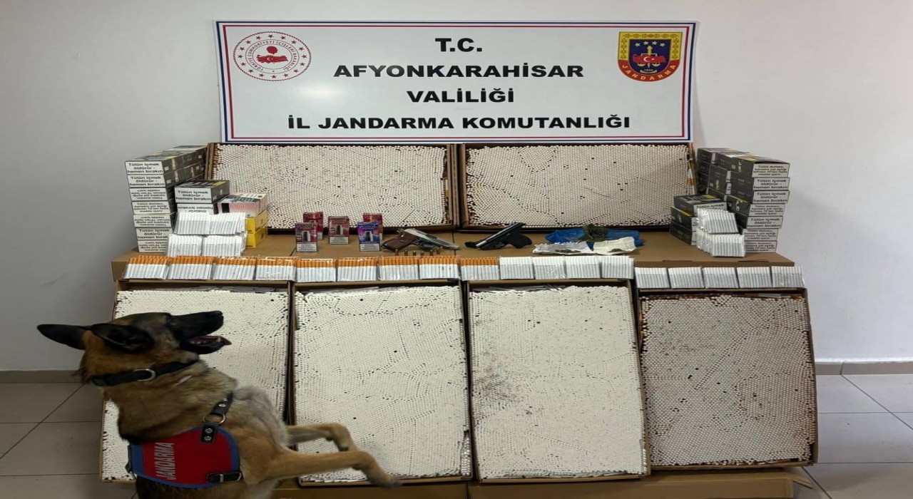 Jandarmadan uyuşturucu ve kaçak makaron operasyonu