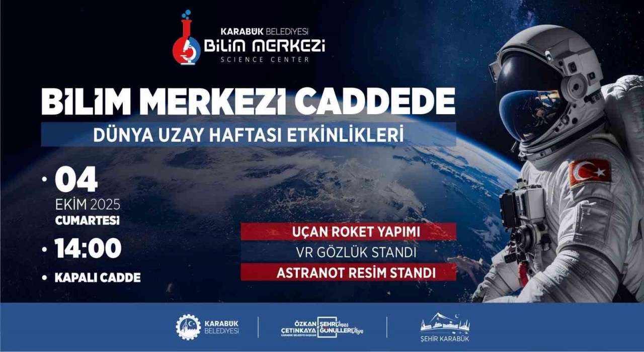 Karabük Belediyesinden Dünya Uzay Haftasına özel program
