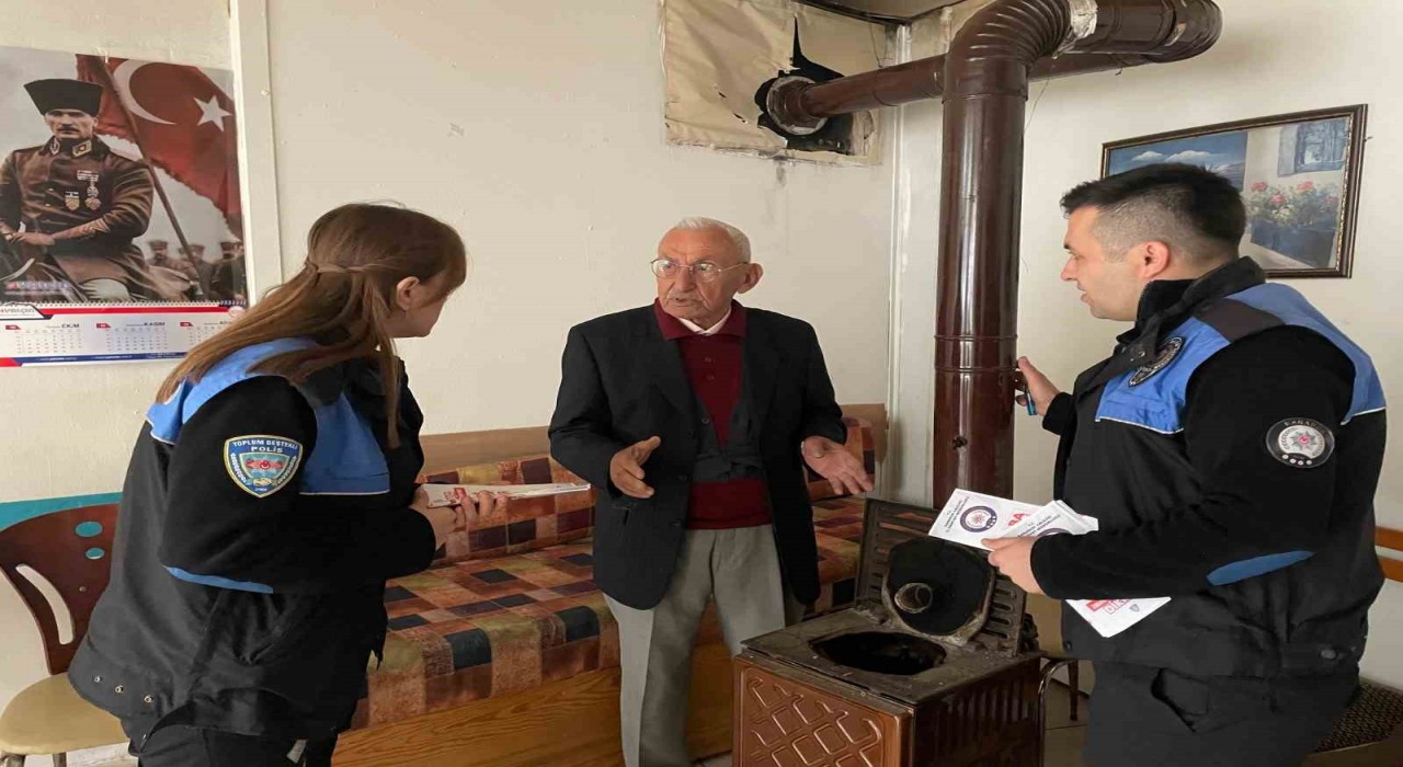 Karabük Emniyetinden soba ve şofben zehirlenmelerine karşı bilinçlendirme çalışması