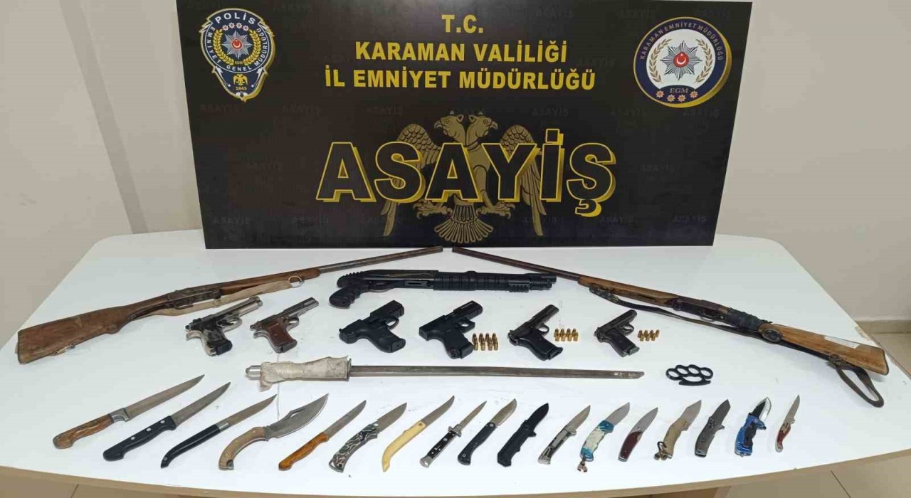 Karamanda asayiş uygulamalarında 4 tutuklama