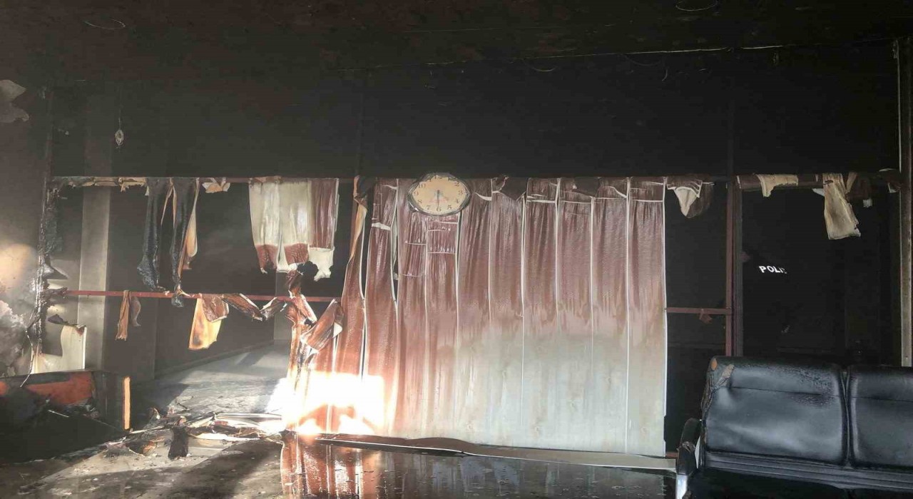 Karpuzluda iş yeri yangını