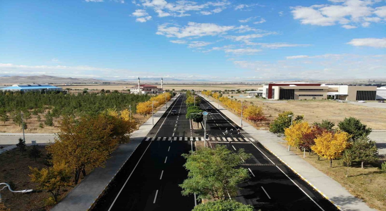 Karsta renk tonuna bürünen ağaçlar büyüledi