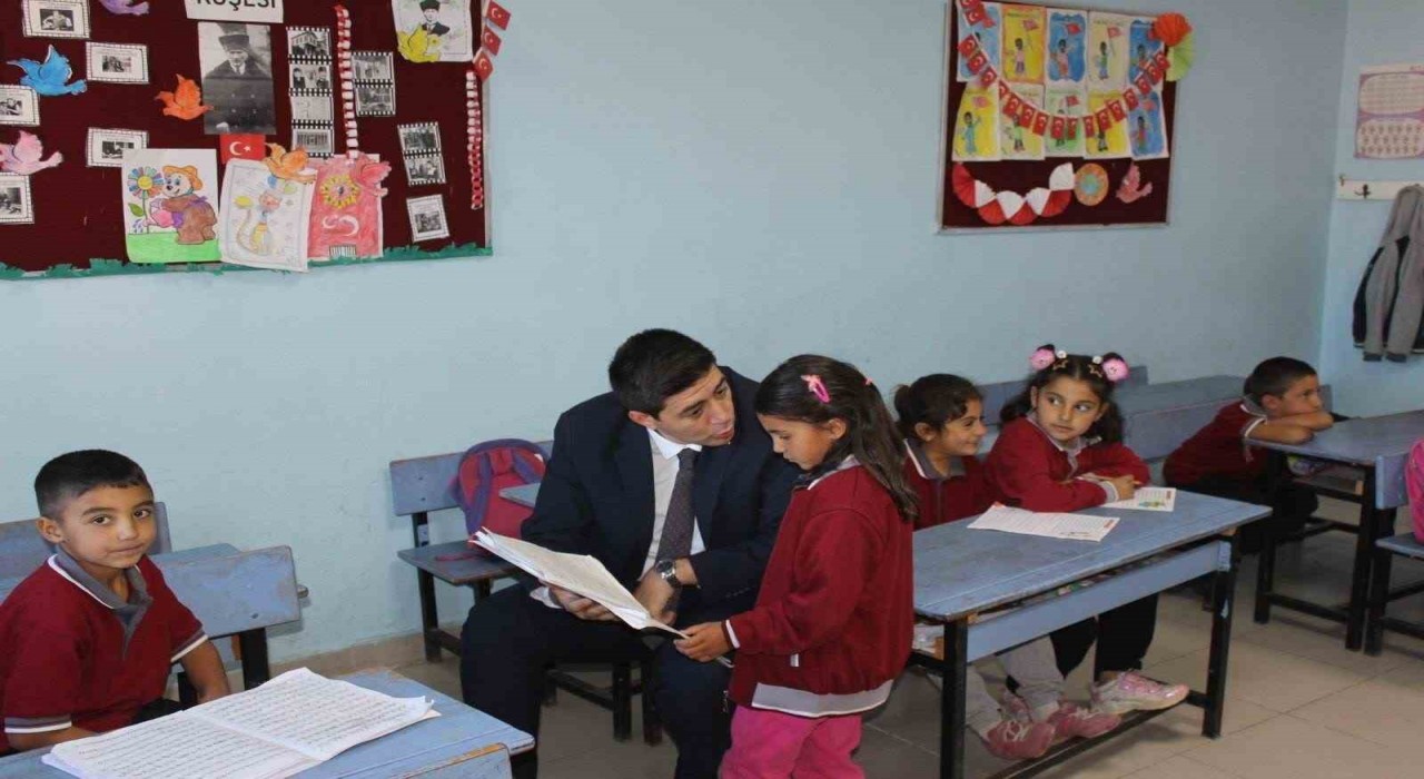 Kaymakam Erdoğandan okul ziyaretleri