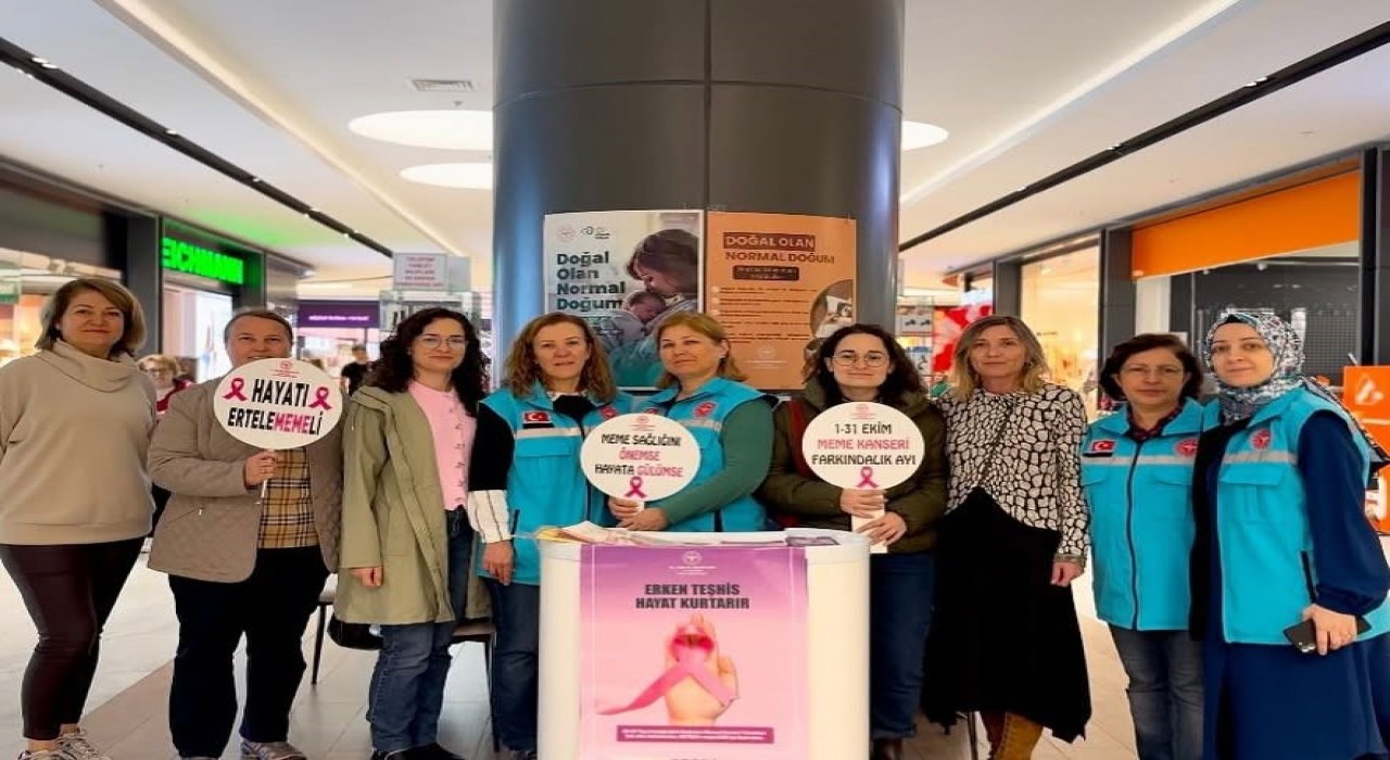 Kırklarelinde meme kanserine karşı bilgilendirme