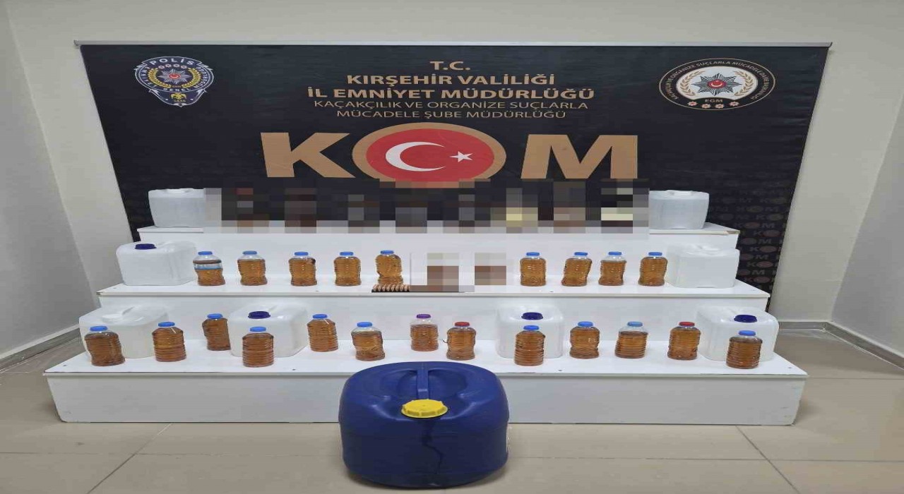Kırşehirde kaçak içki operasyonu: 1 gözaltı