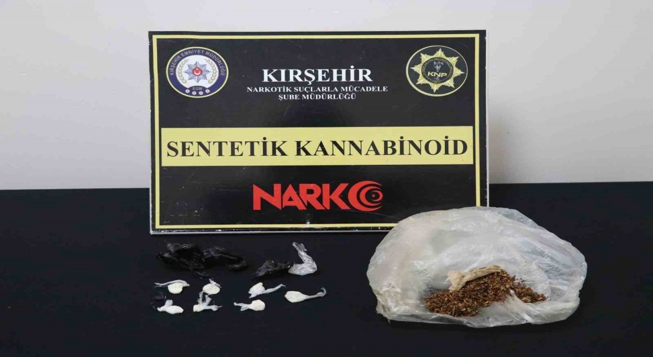 Kırşehirde uyuşturucu operasyonu: 1 şüpheli tutuklandı