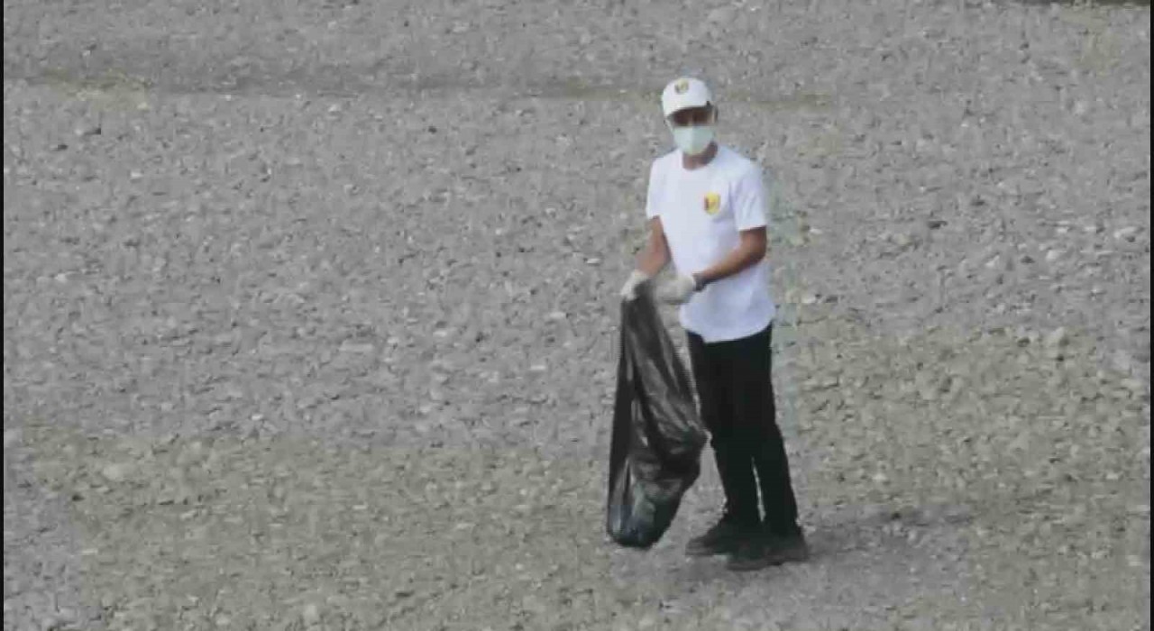 ‘Kulp Benim Evim Projesi kapsamında öğrenciler çöp topladı