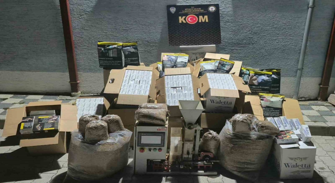 Kütahyada kaçak tütün operasyonu: 2 şüpheliye adli işlem