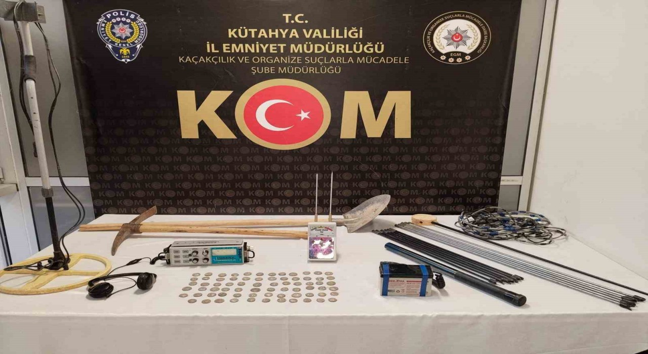 Kütahyada tarihi eser operasyonu