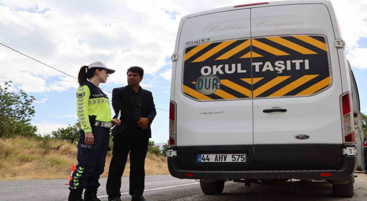 Malatyada okul servislerine sıkı denetim