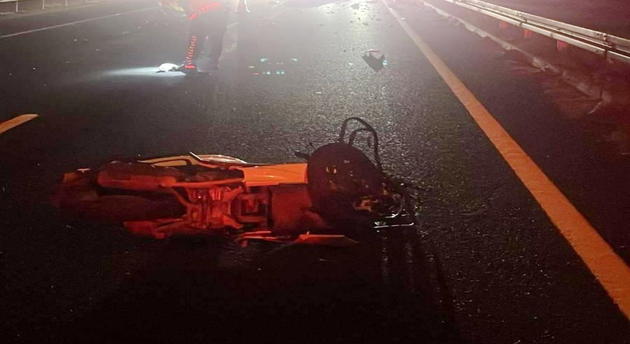 Manisada devrilen motosikletin sürücüsü hayatını kaybetti