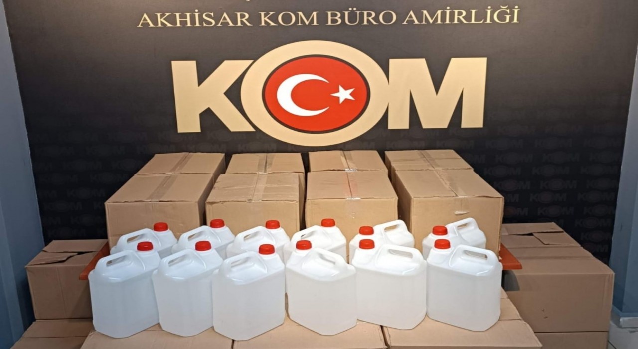 Manisada kaçak alkol operasyonu