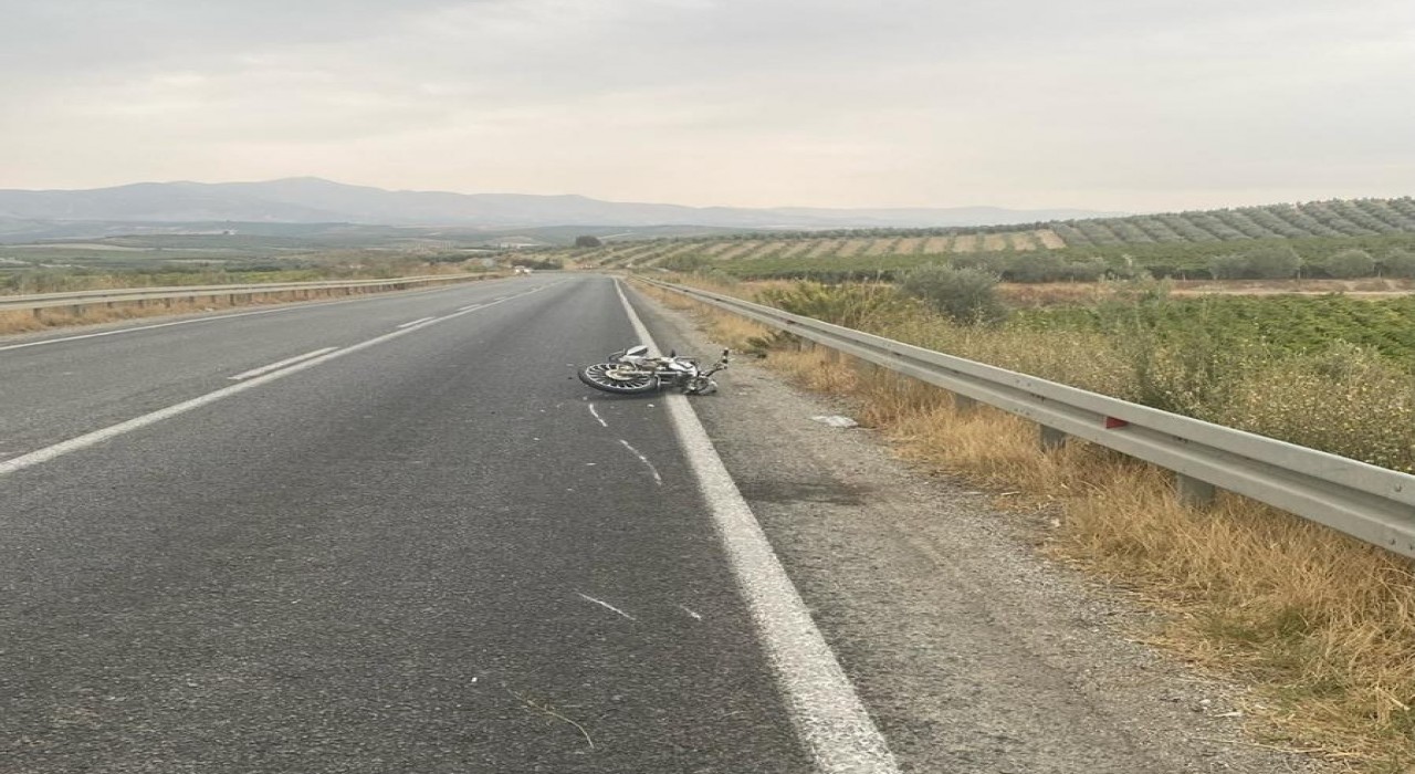 Manisada motosiklet kazası: 21 yaşındaki sürücü ağır yaralı