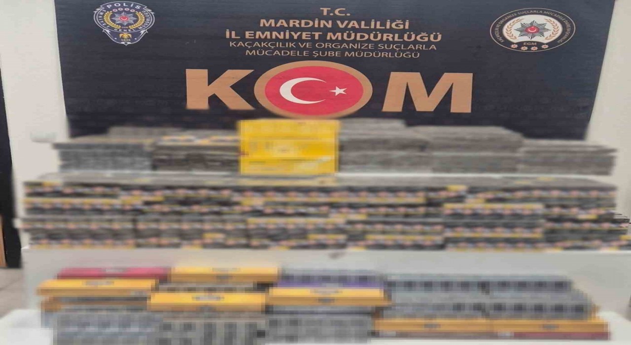 Mardinde 7 bin paket kaçak sigara ele geçirildi
