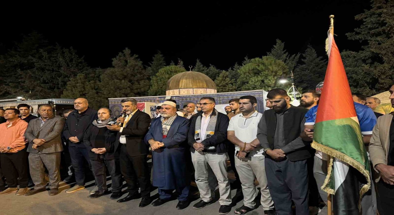 Mardinde İsrailin saldırılarına tepki