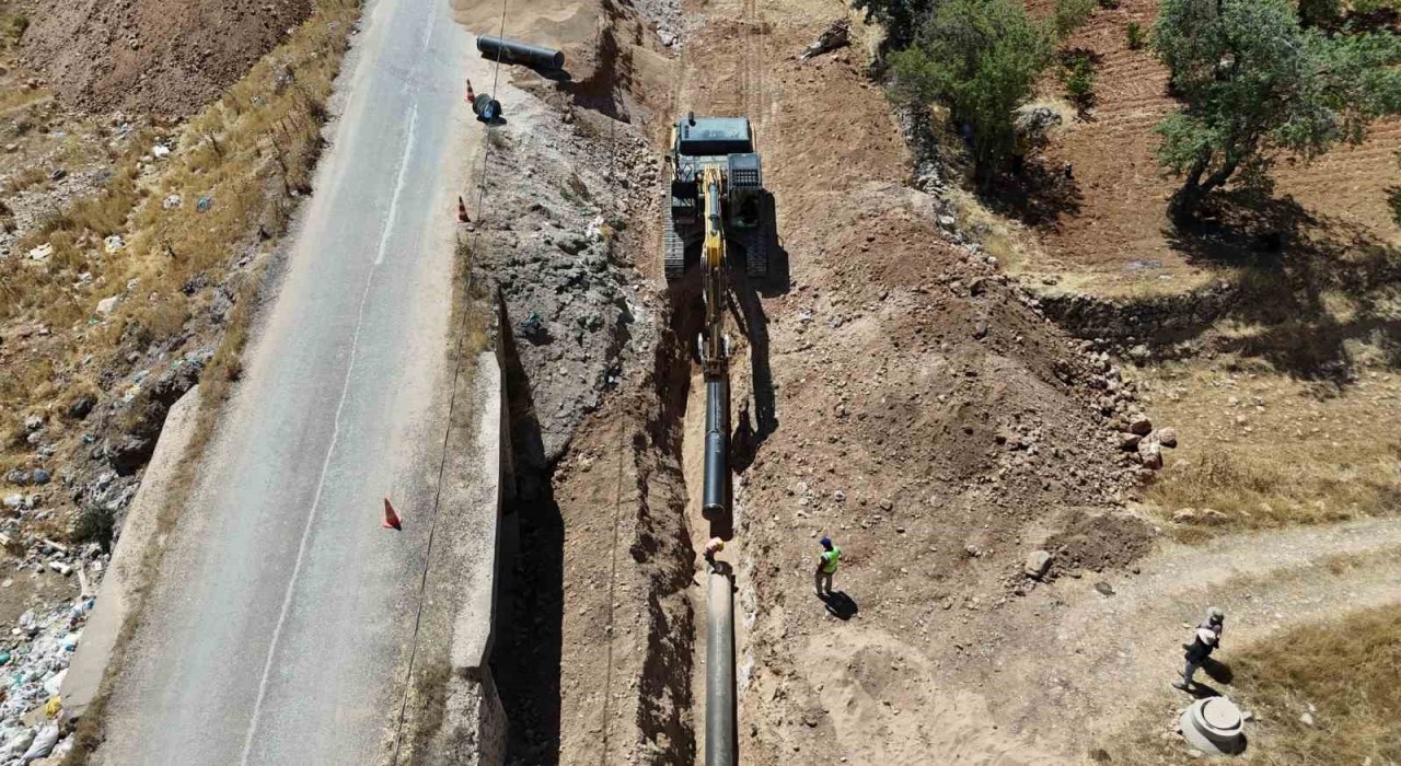 Mardinde Koyunlu ana isale hattında ilk su verildi