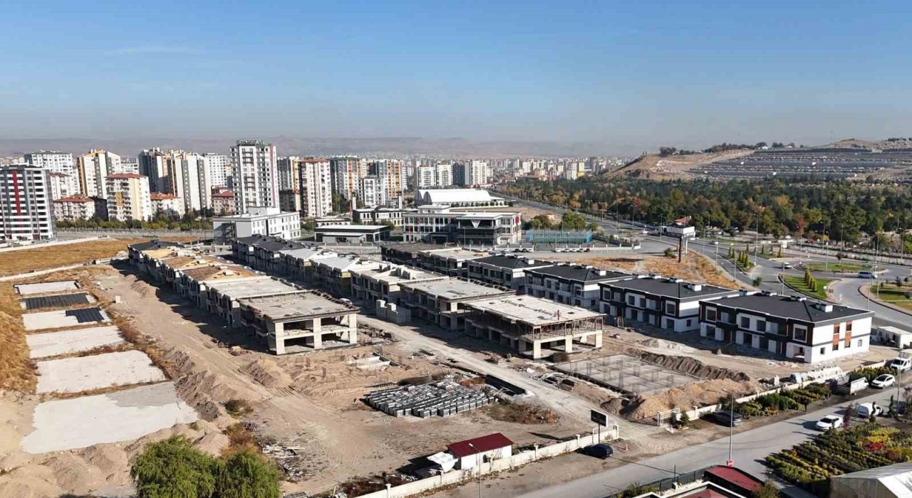 Melikgazinin şehircilikte yeni vizyonu yatay mimari projesi hızla tamamlanıyor