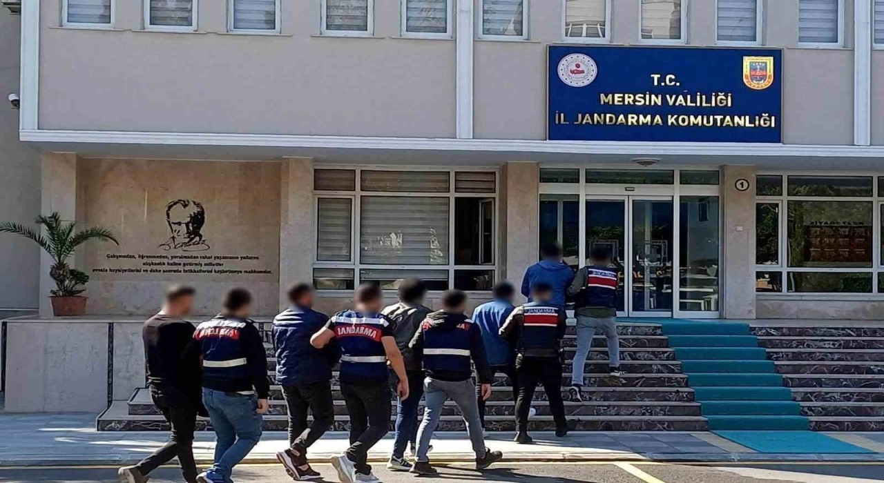 Mersinde aranan 5 şahıs jandarma ekiplerince yakalandı