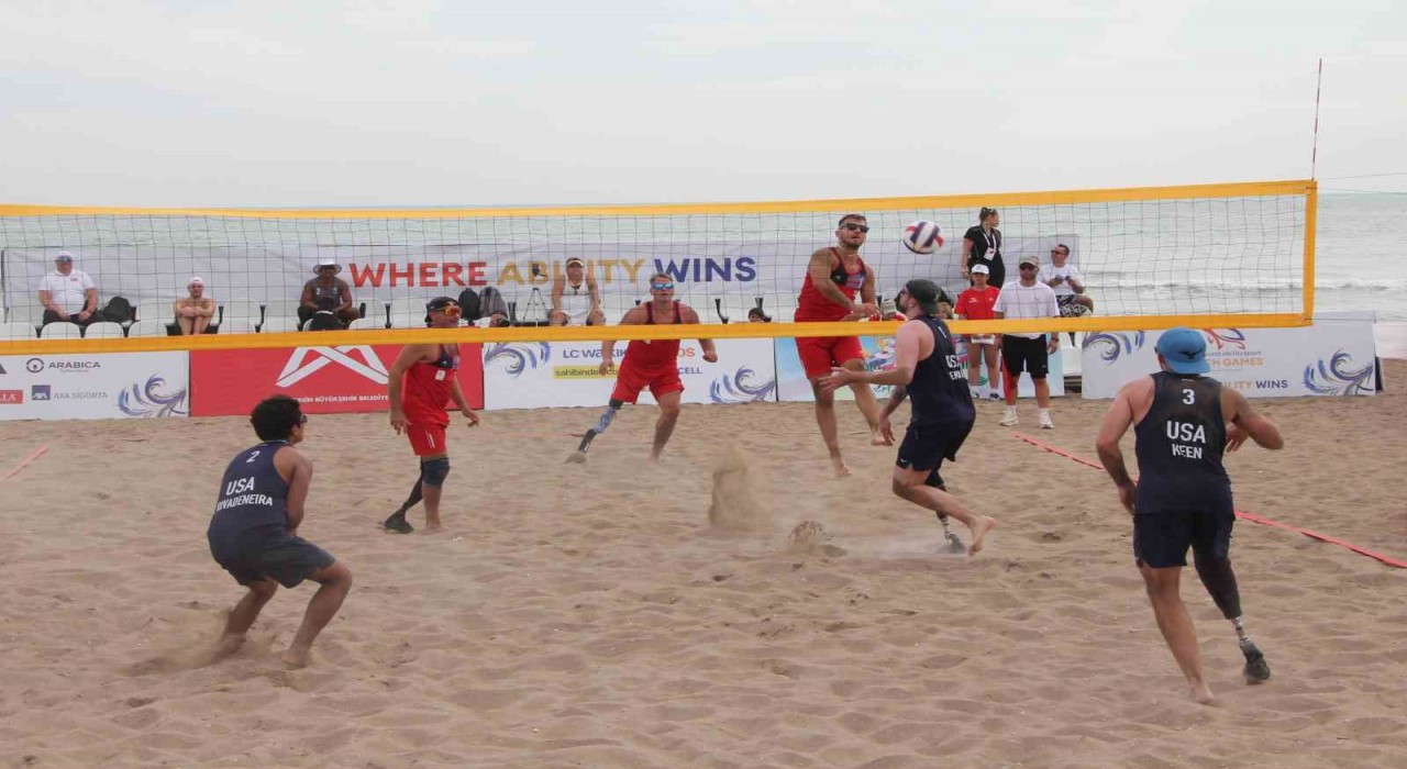 Mersinde Dünya Bedensel Engelliler Plaj Oyunlarında ilk gün tamamlandı