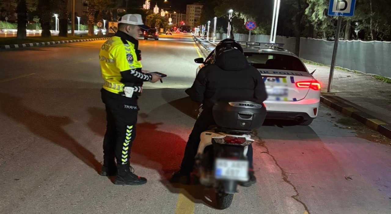 Motosiklet denetiminde ceza yağdı