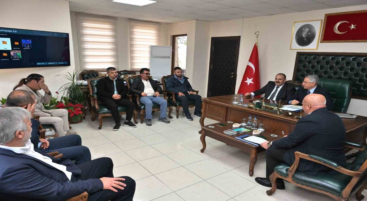 Mücahit Yanılmazdan Başkan Hamamcıya ziyaret