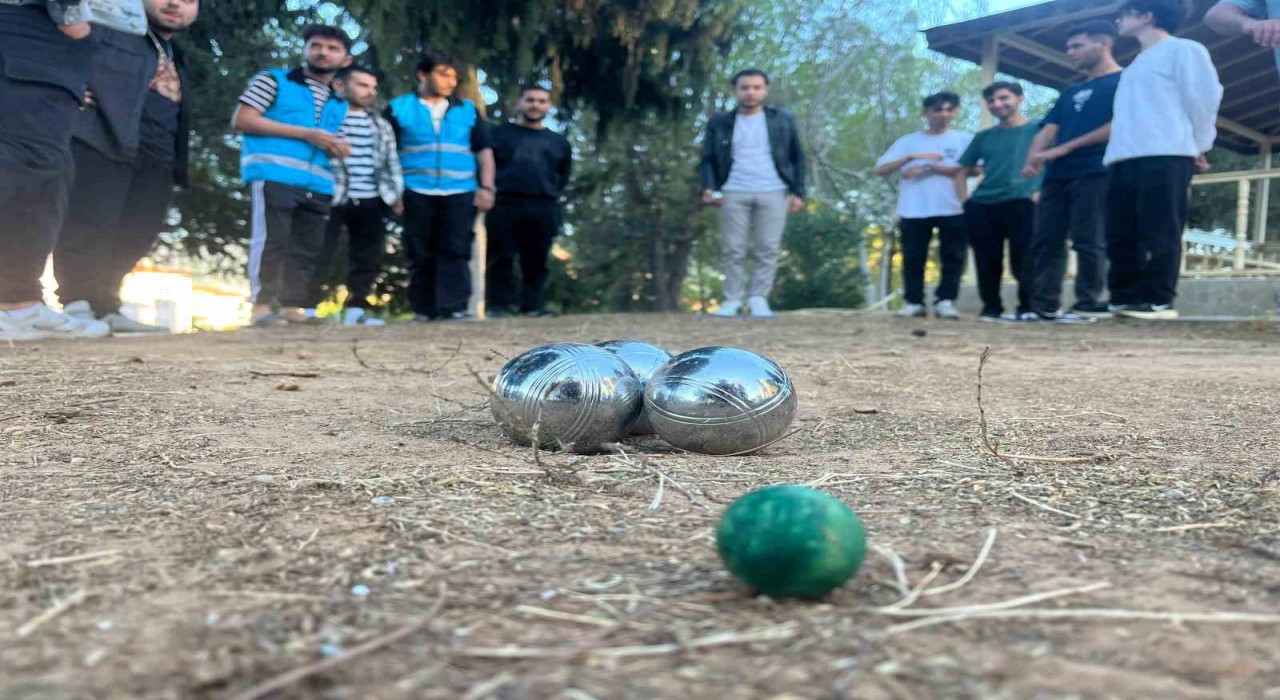Muğla erkek öğrenci yurdunda Bocce turnuvası heyecanı