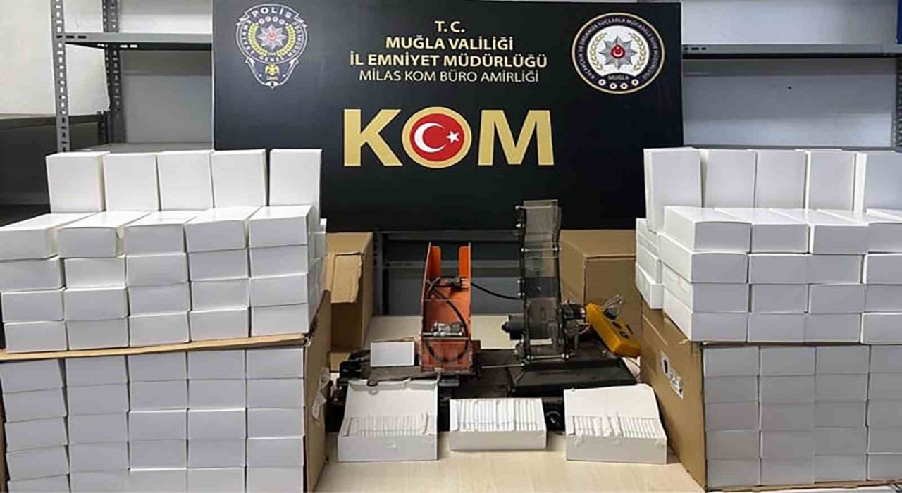 Muğlanın 6 ilçesinde kaçak tütün mamulleri operasyonu