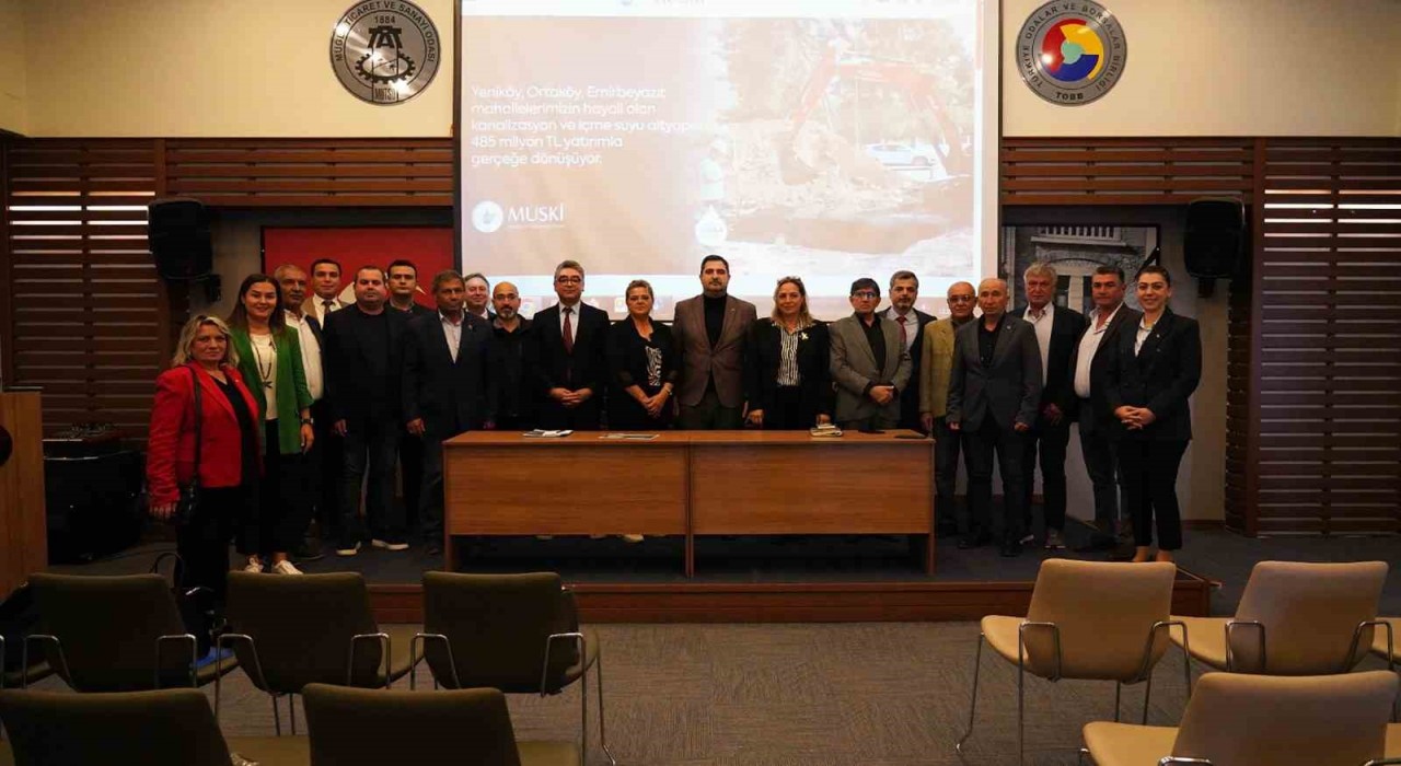 MUSKİ Genel Müdürü Şengül, Ortacada muhtarlarla buluştu