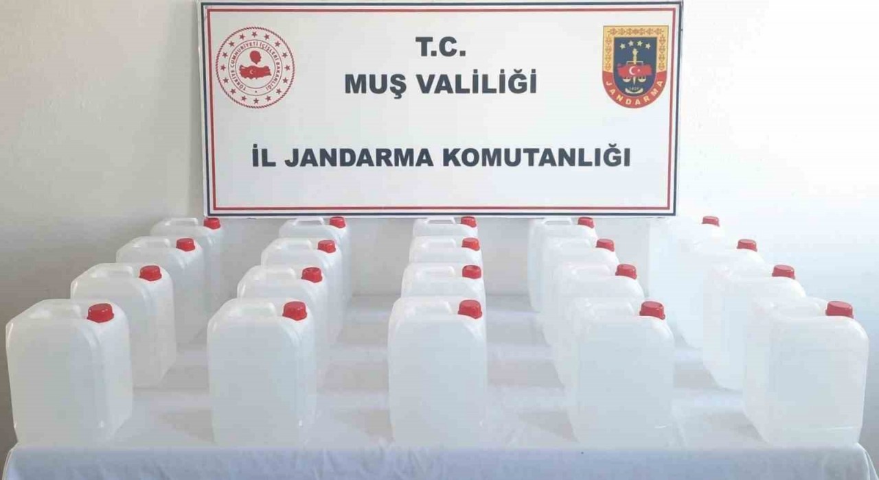 Muşta 100 litre etil alkol ele geçirildi