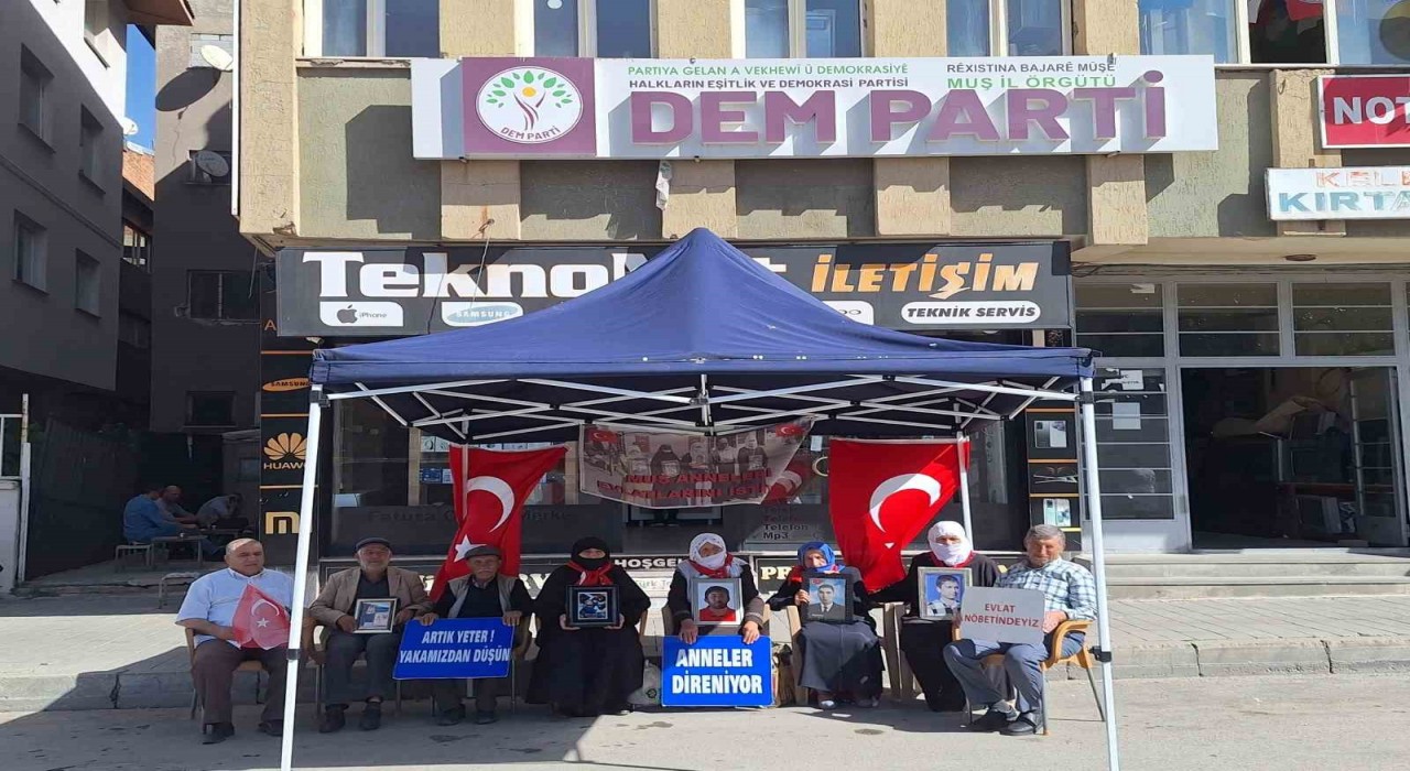 Muşta evlat nöbeti 216ncı haftasında sürüyor