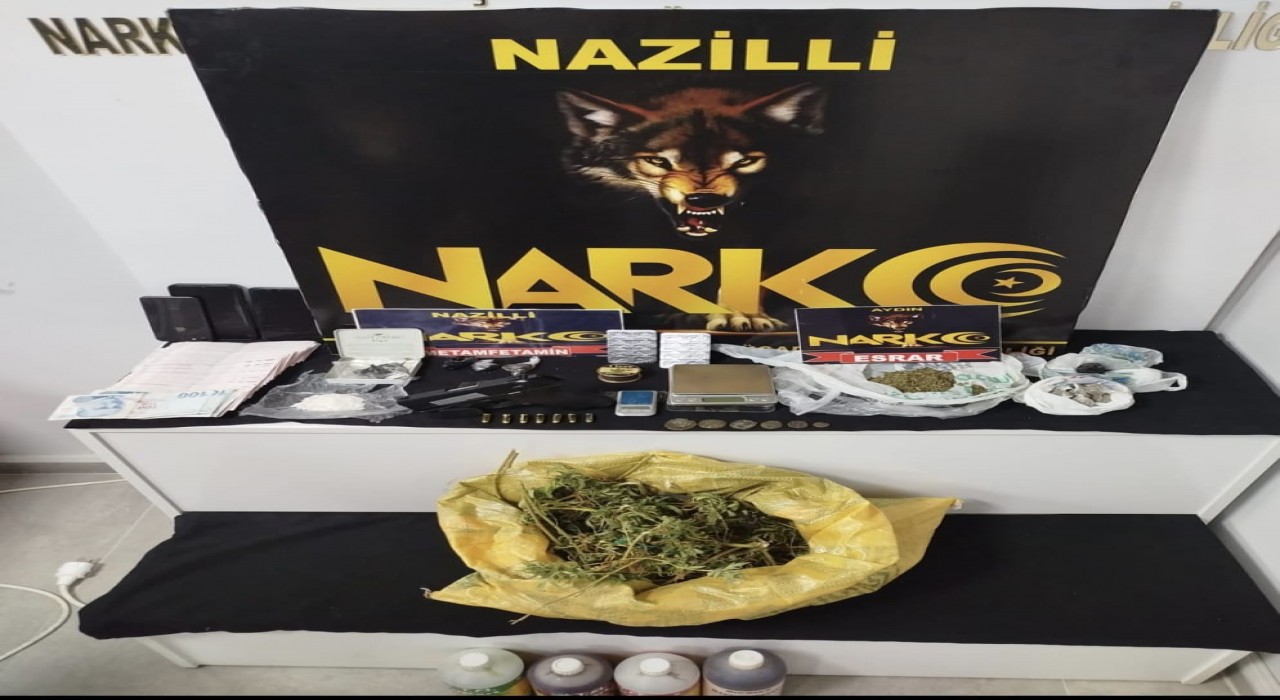 Nazillide eş zamanlı uyuşturucu operasyonu: 2 şüpheli tutuklandı