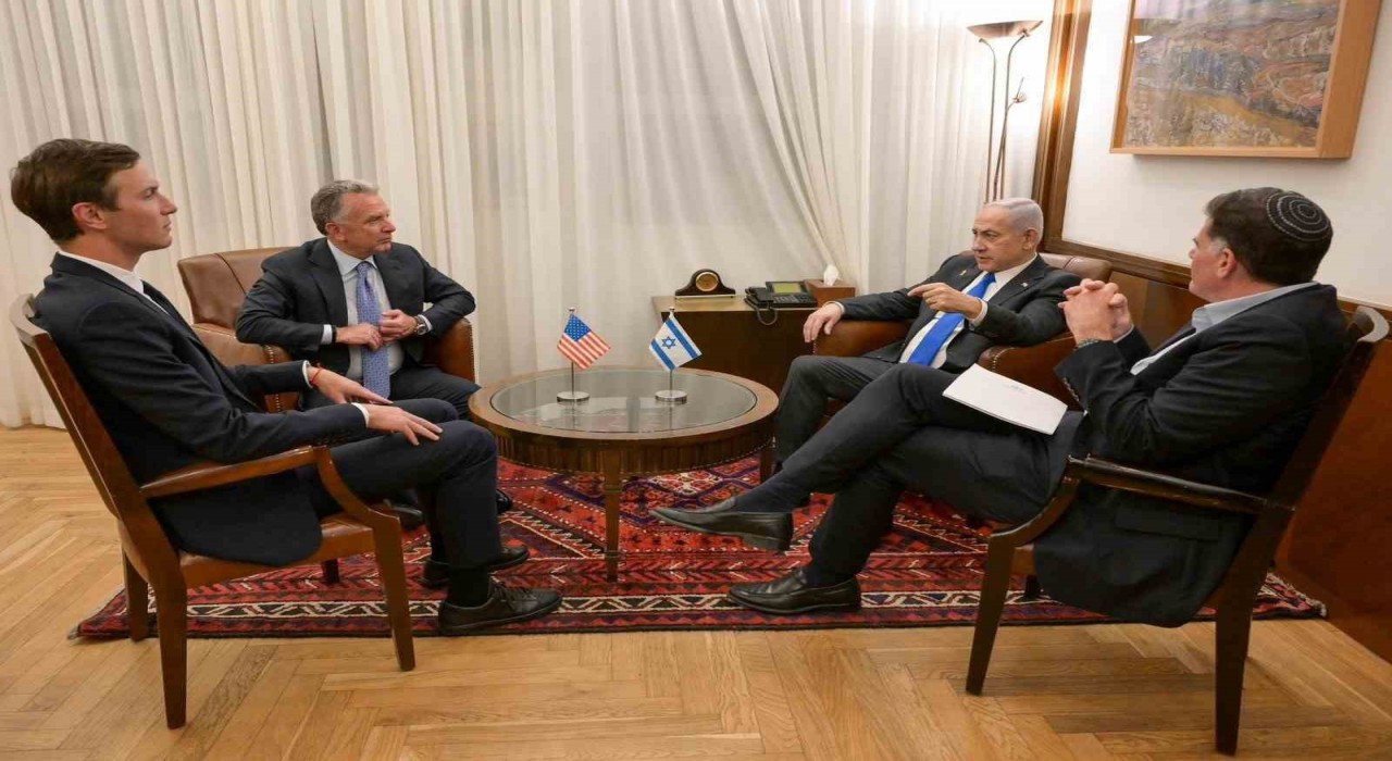 Netanyahu, Trumpın Orta Doğu Özel Temsilcisi Witkoff ve damadı Kushner ile bir araya geldi