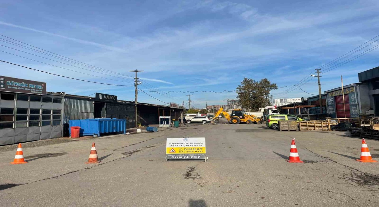 Nilüfer Belediyesi Beşevler Sanayi Sitesinin yollarını yeniliyor