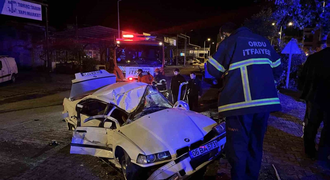 Orduda trafik kazası: 3 yaralı