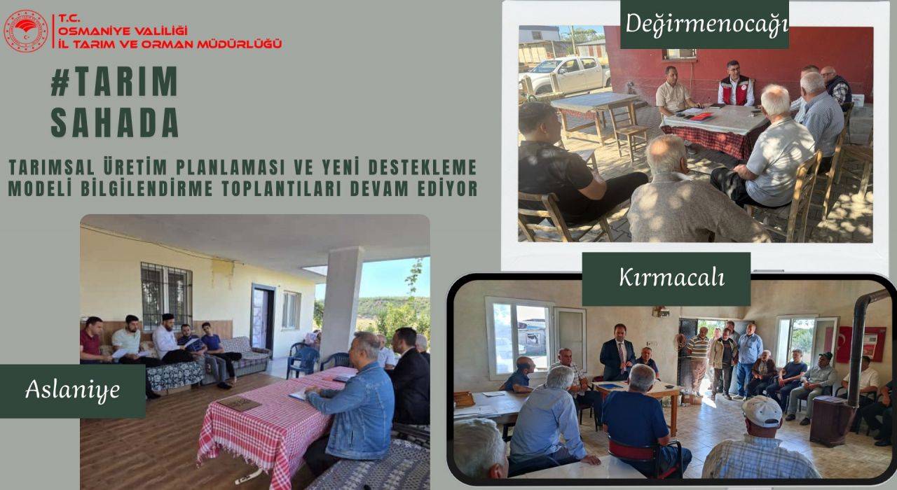 Osmaniye İl Tarım Müdürlüğü, Çiftçilerle Sahada Buluştu