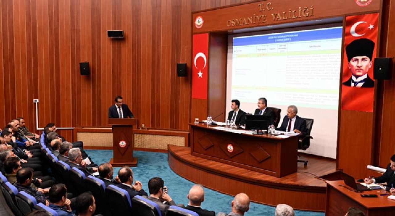 Osmaniye’de İl Koordinasyon Kurulu Toplantısı Gerçekleştirildi