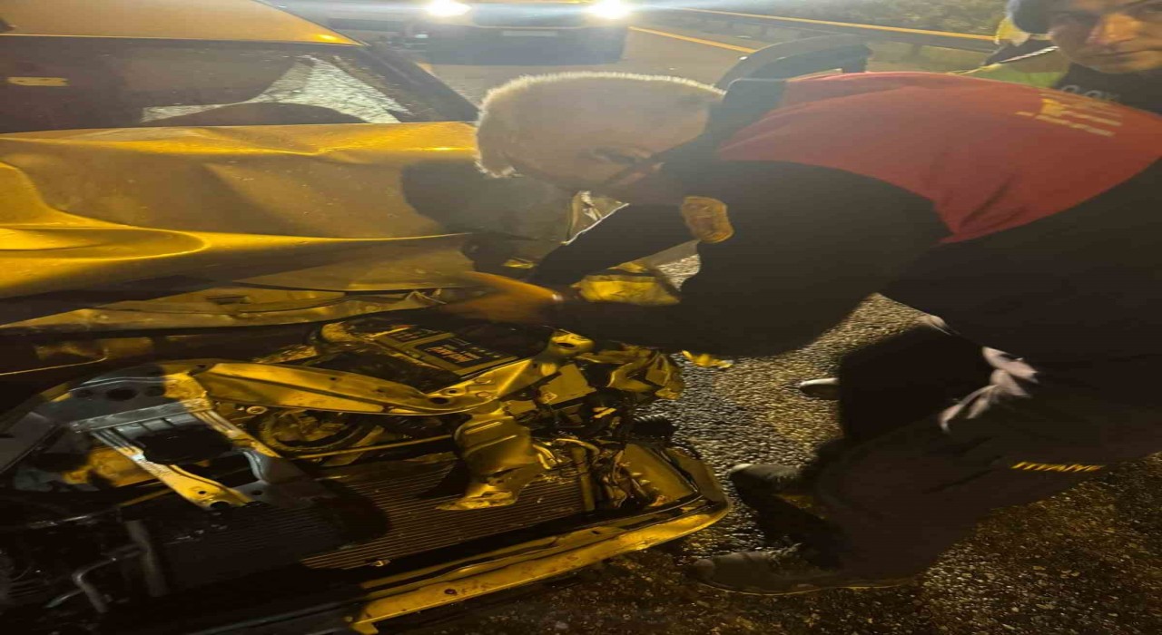 Osmaniyede otomobil takla attı: 1 yaralı