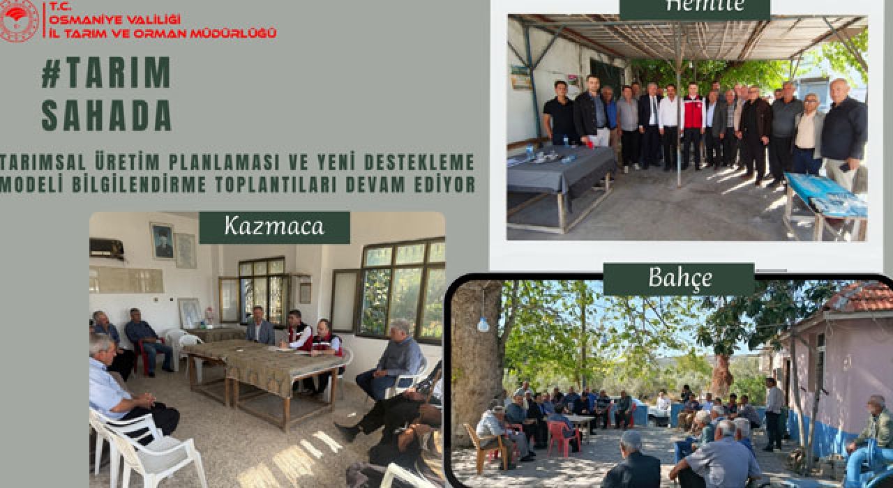 Osmaniye’de Tarımsal Üretim Planlaması Sürüyor