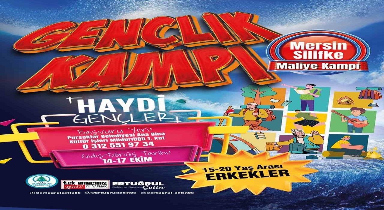 Pursaklar Belediyesinden gençlere gençlik kampı fırsatı