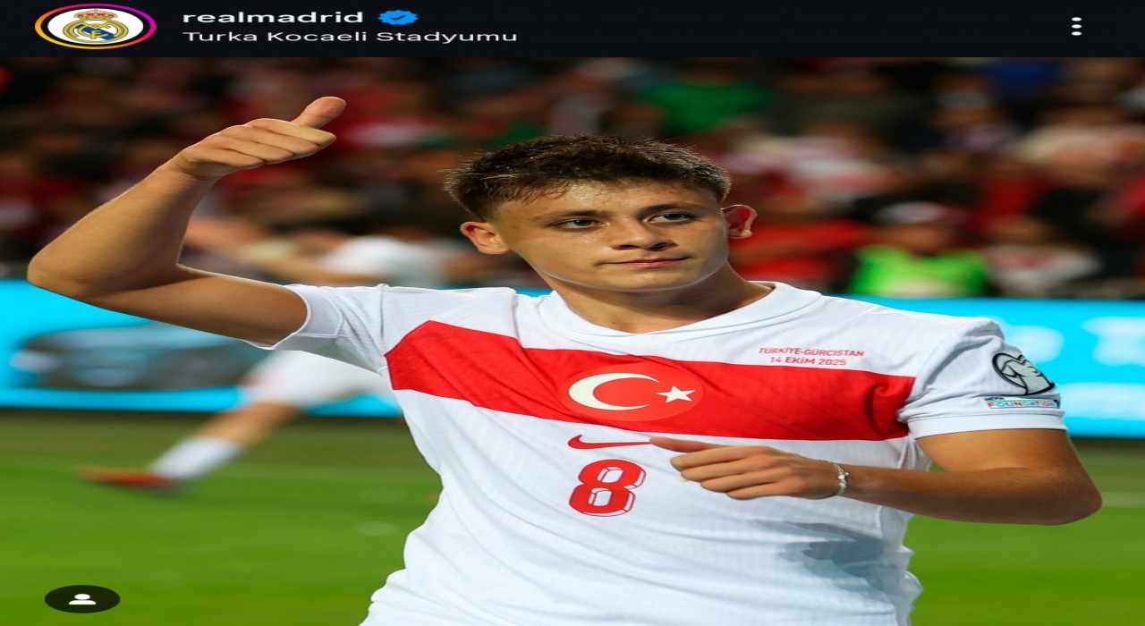 Real Madrid Ardanın konumunu Turka Kocaeli Stadyumu olarak paylaştı