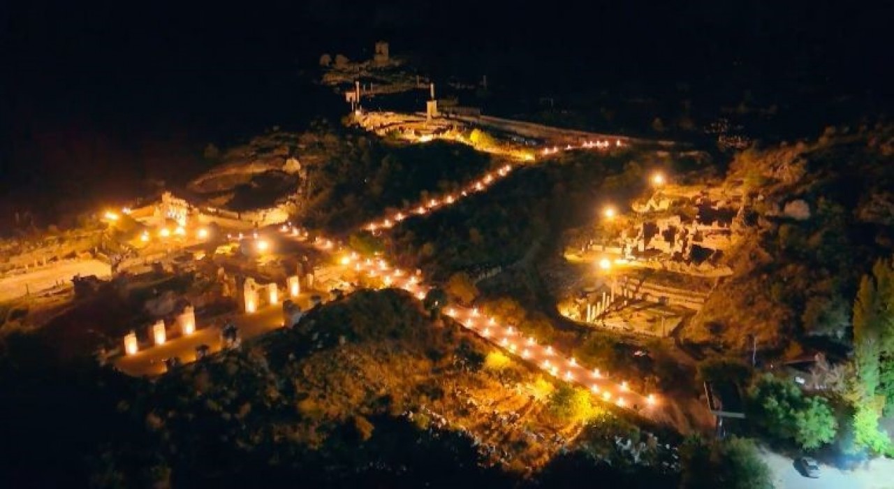 Sagalassos Antik Kenti ışıklarıyla gece müzeciliğine hazırlanıyor