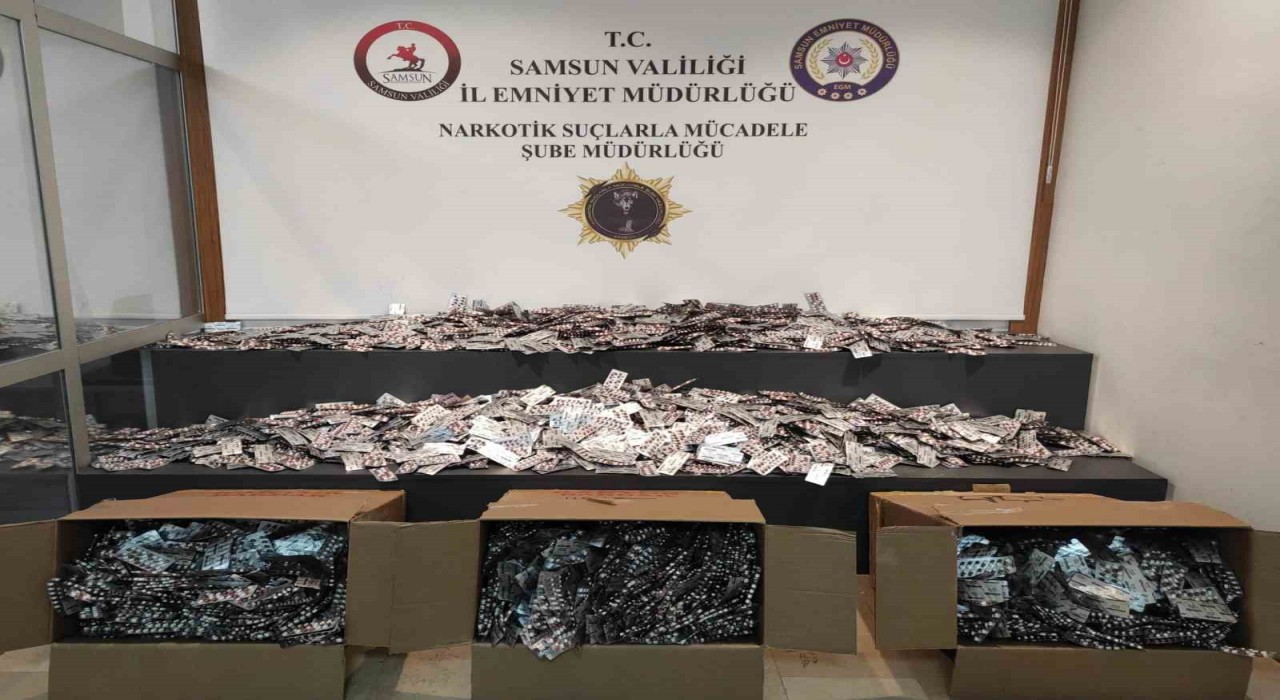 Samsunda 110 bin uyuşturucu hap ele geçirildi